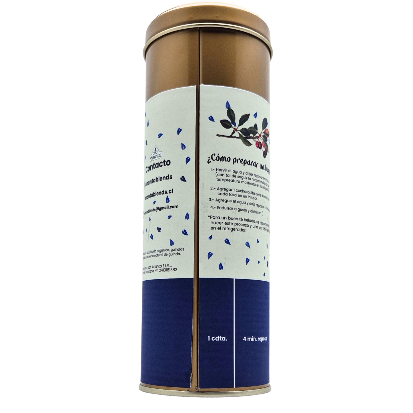 Té azul boldo guinda 100grs