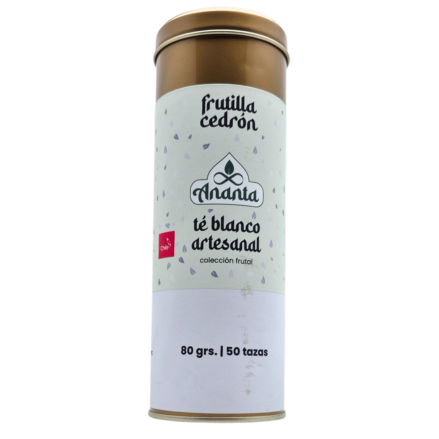 Té blanco frutilla cedrón 80grs