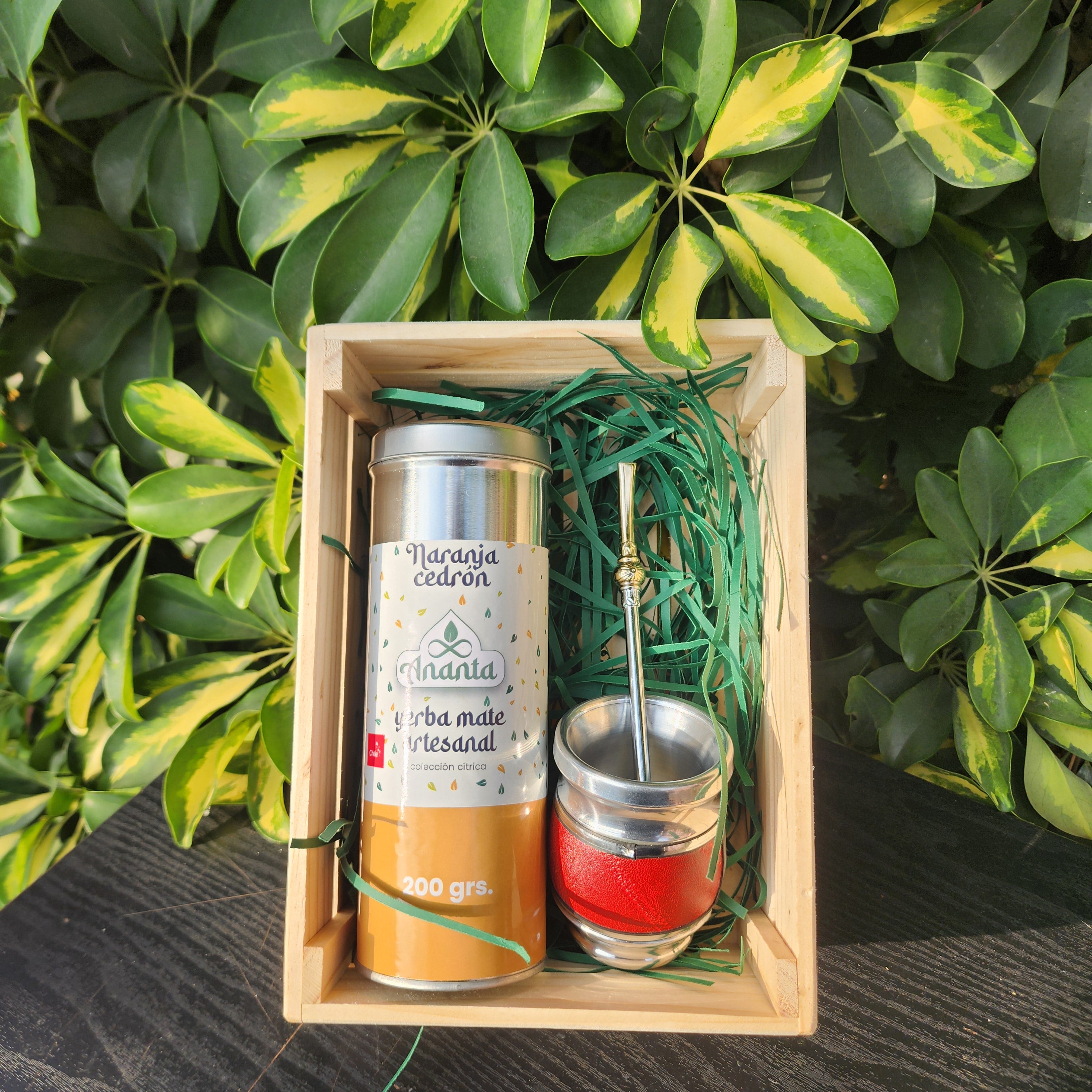 Pack yerba mate + mate con bombilla + caja gratis