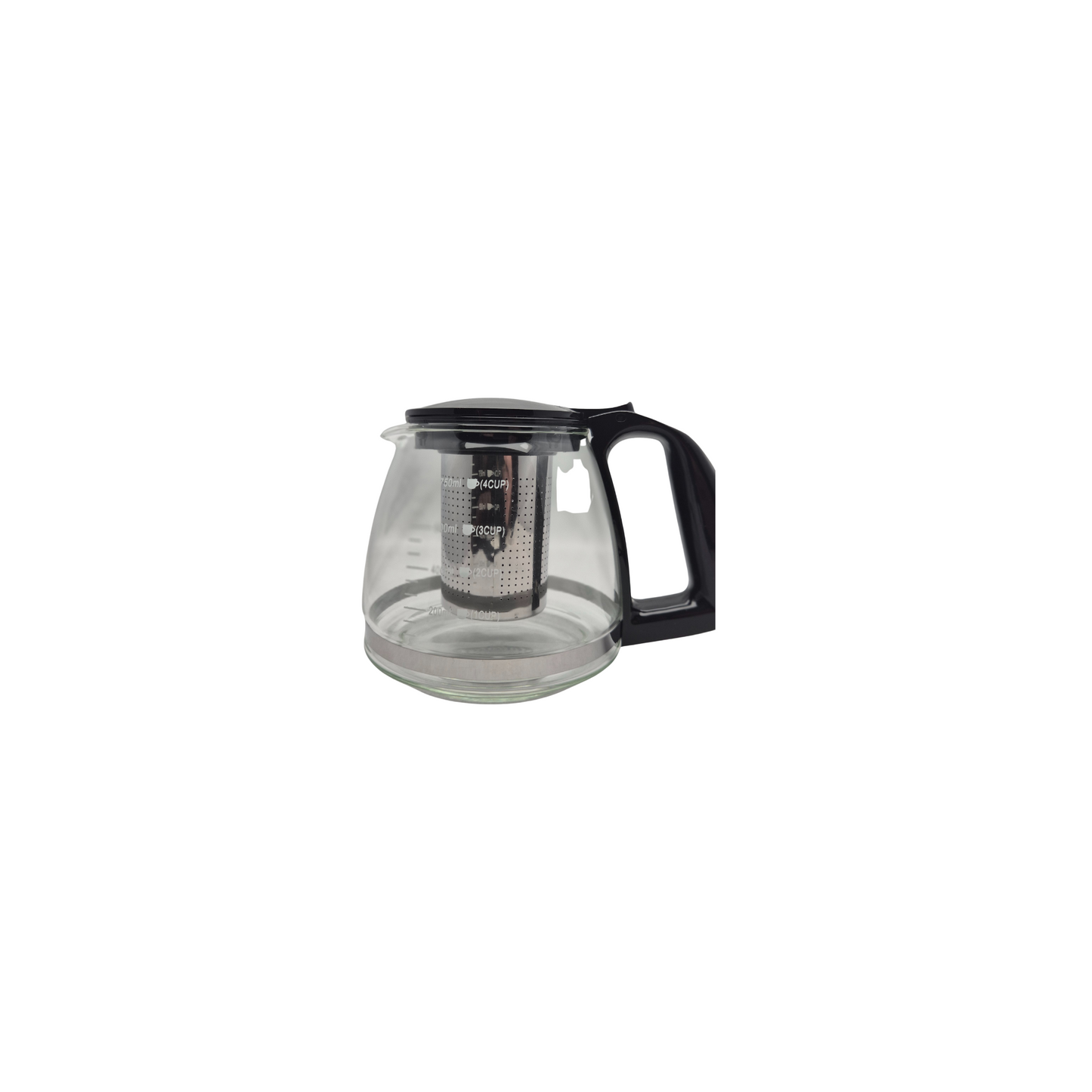 Tetera 750ml vidrio y acero inóxidable