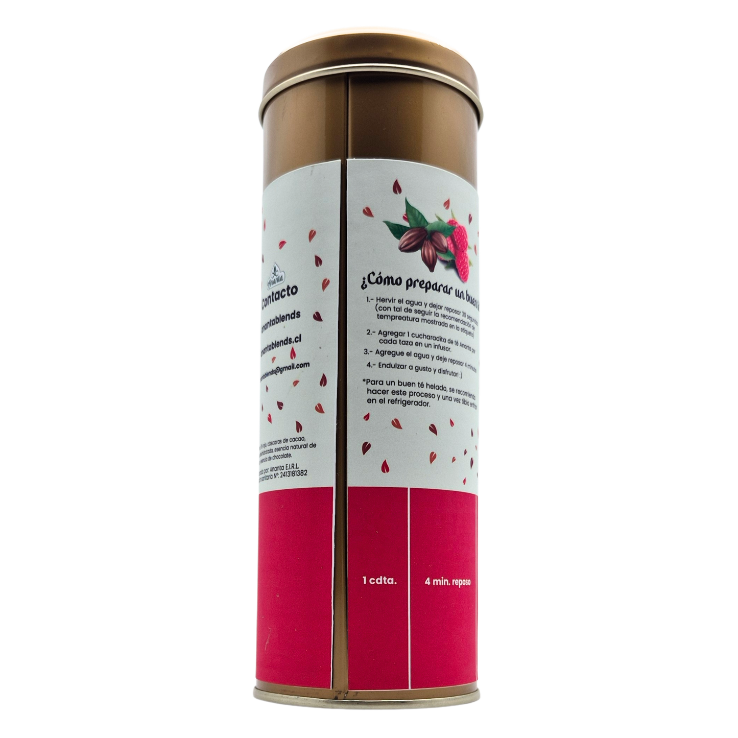 Té rojo Frambuesa cacao 100gr