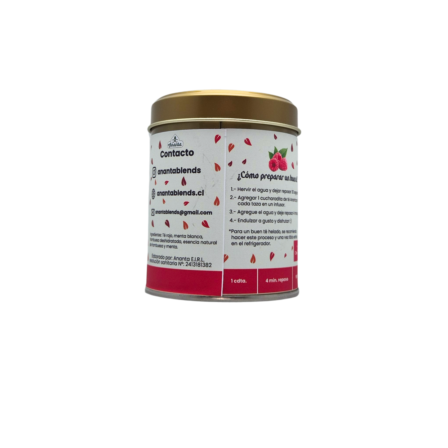 Té rojo menta frambuesa